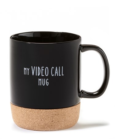Mug w/Cork Bottom Coaster, My Video Call Mug