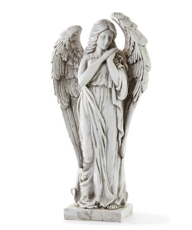 Statue ange resine 15X25poH