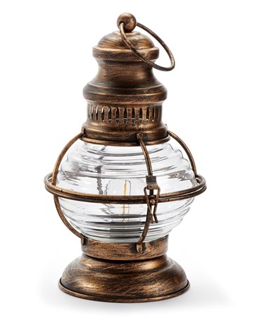Lanterne antique DEL bronze