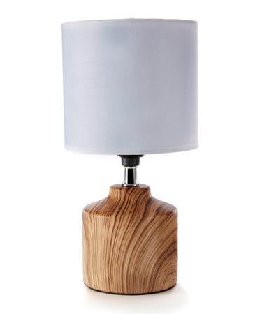 Lampe design bois ceram.