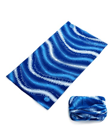 Bandana vagues bleues polyester