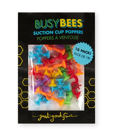 Suction Cupped Connector Bees, Pack/18