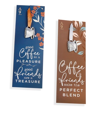 Carded Coffee Cup Bookmark, 2 Asst. w/Displayer