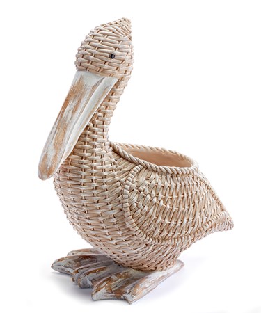 Cache-pot pelican resine 12po