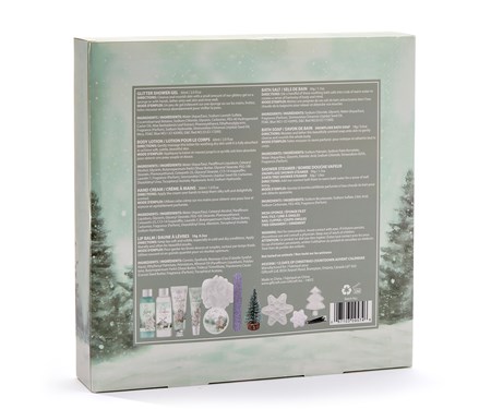 Christmas Countdown Advent Calendar w/ Scented Bath & Beauty Gifts